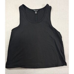 Athleta Womens Black Scoop Neck Sleeveless Activewear Tank Top Size M